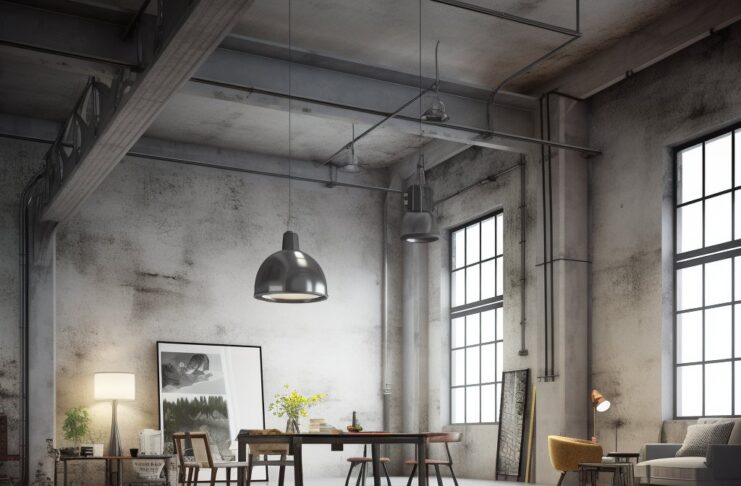 De opkomst van industriële interieurs